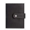 Coin Purse Metal Card Case Leather Card Sleeve ID Sleeve Leather Credit Card Holder