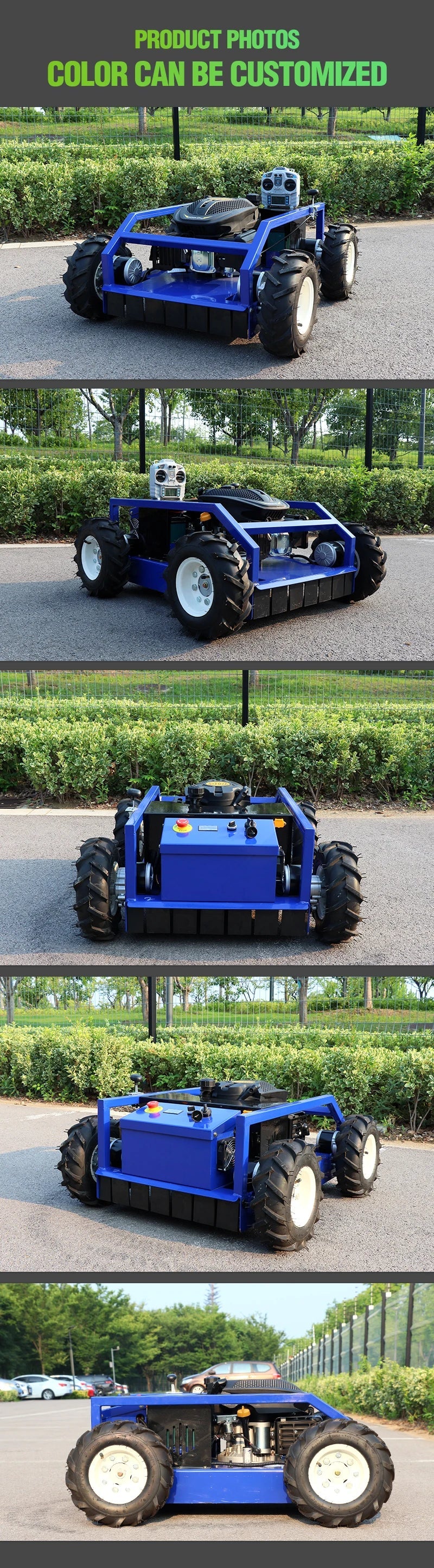Customizable, best-quality four-wheel lawn mower for home use